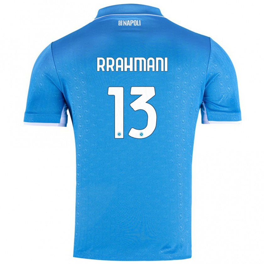 Kandiny Enfant Maillot Amir Rrahmani #13 Bleu Ciel Tenues Domicile 2024/25 T-Shirt