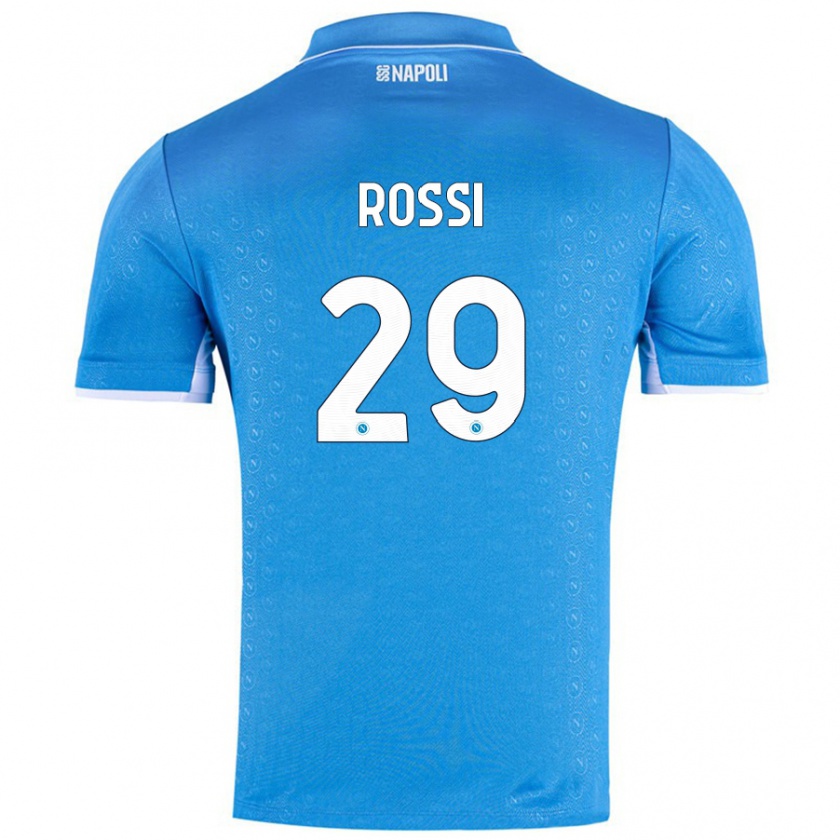 Kandiny Enfant Maillot Francesco Rossi #29 Bleu Ciel Tenues Domicile 2024/25 T-Shirt