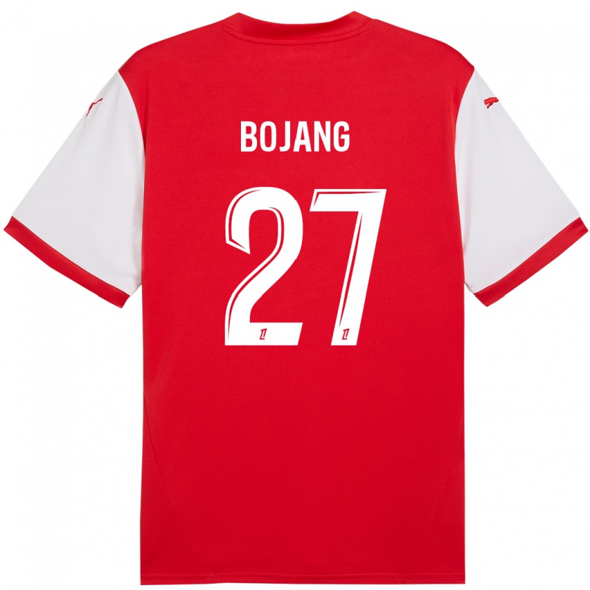 Kandiny Enfant Maillot Adama Bojang #27 Rouge Blanc Tenues Domicile 2024/25 T-Shirt