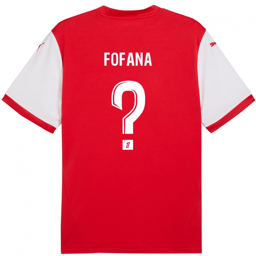 Kandiny Enfant Maillot Yaya Fofana #0 Rouge Blanc Tenues Domicile 2024/25 T-Shirt