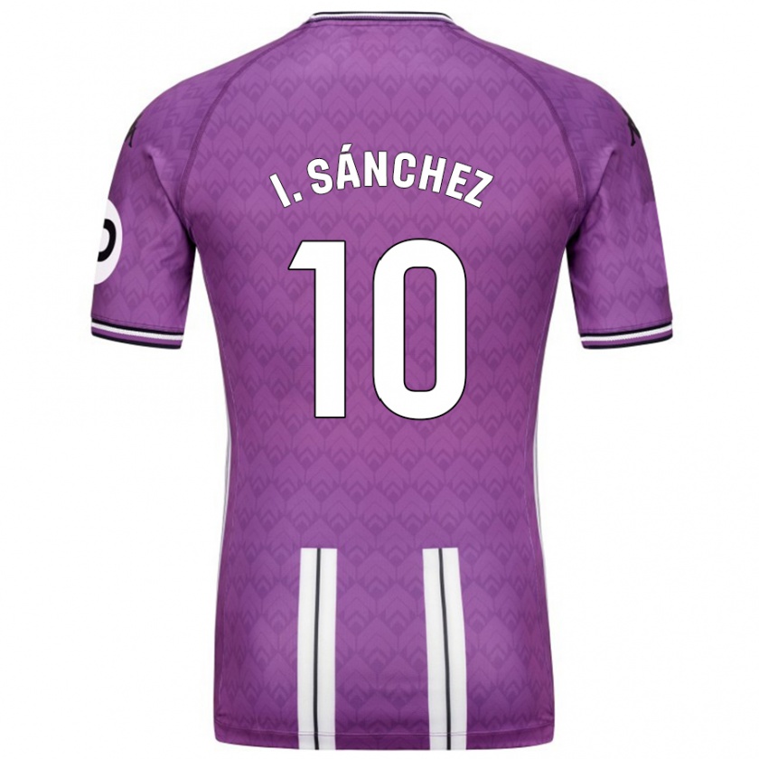 Kandiny Enfant Maillot Iván Sánchez #10 Violet Blanc Tenues Domicile 2024/25 T-Shirt