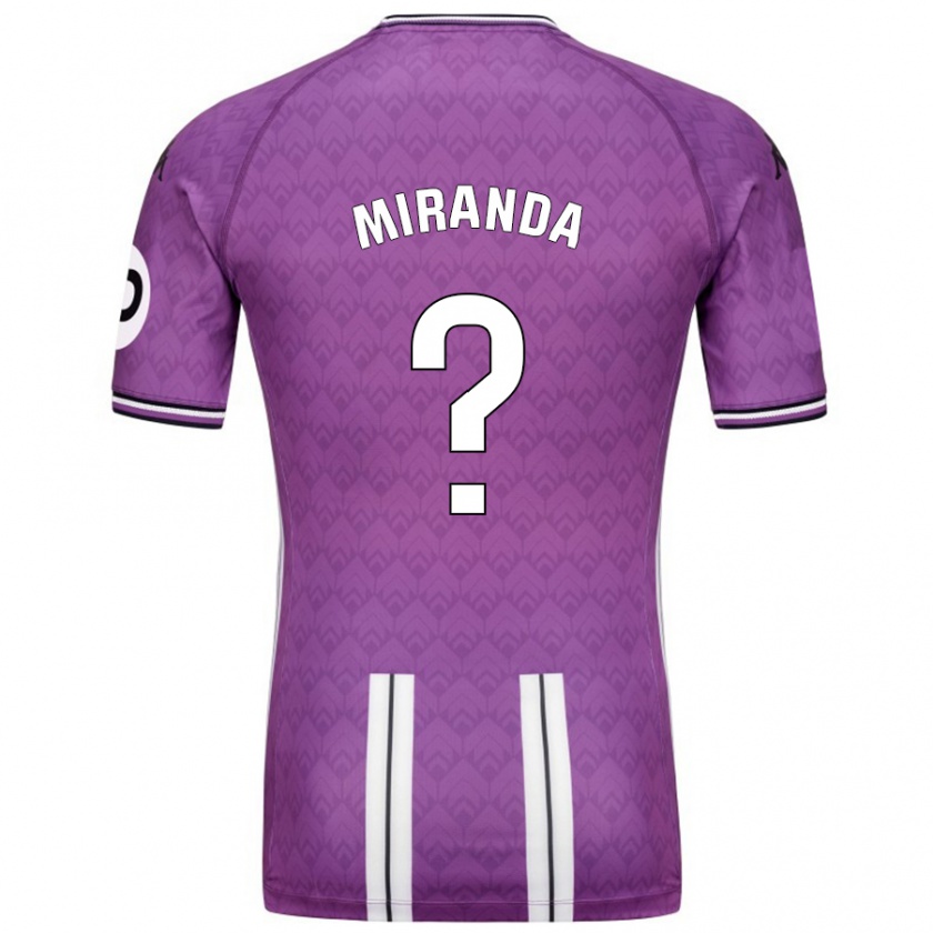 Kandiny Enfant Maillot João Miranda #0 Violet Blanc Tenues Domicile 2024/25 T-Shirt