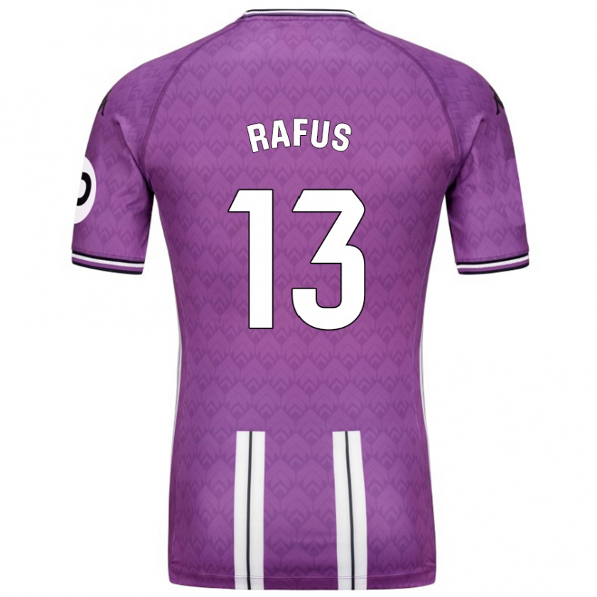 Kandiny Enfant Maillot Arnau Rafús #13 Violet Blanc Tenues Domicile 2024/25 T-Shirt