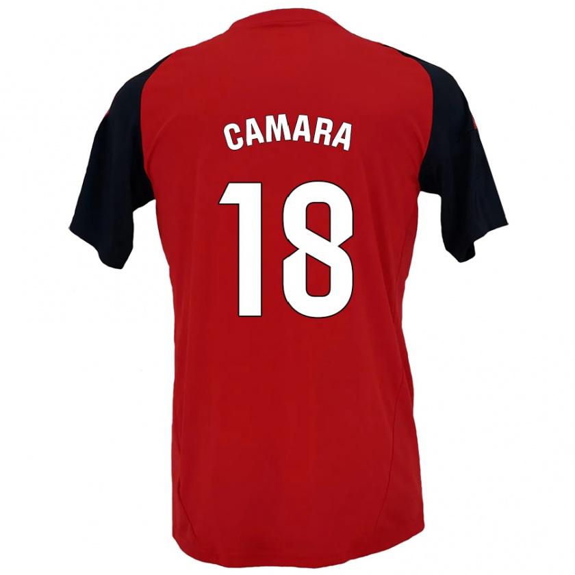 Kandiny Enfant Maillot Aaron Cámara #18 Rouge Noir Tenues Domicile 2024/25 T-Shirt