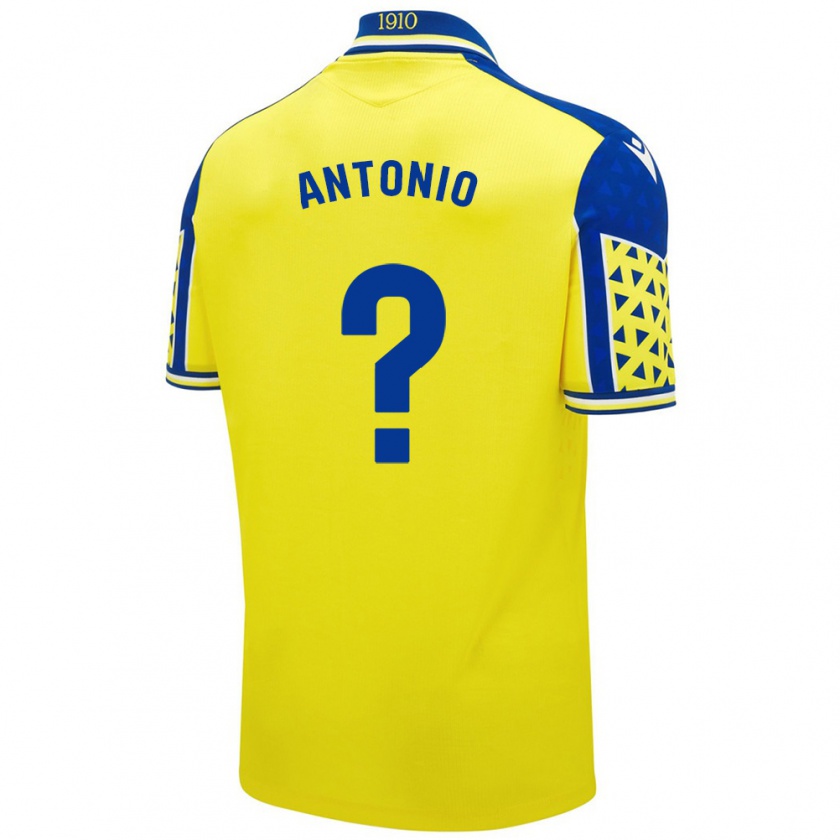 Kandiny Enfant Maillot Antonio Rodríguez #0 Jaune Bleu Tenues Domicile 2024/25 T-Shirt