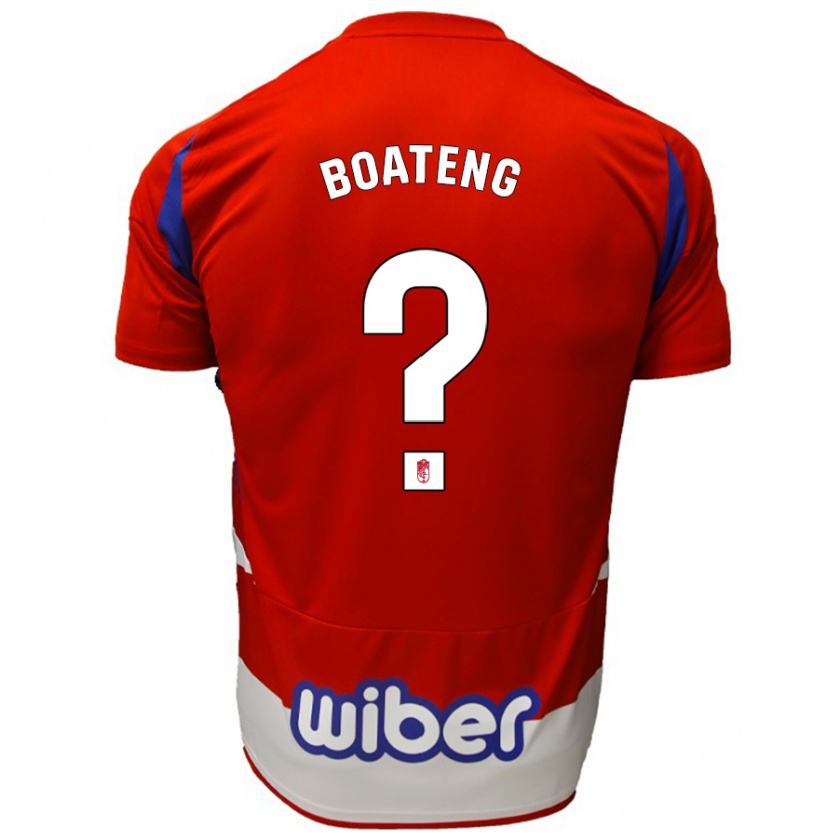 Kandiny Enfant Maillot Robin Boateng #0 Rouge Blanc Bleu Tenues Domicile 2024/25 T-Shirt