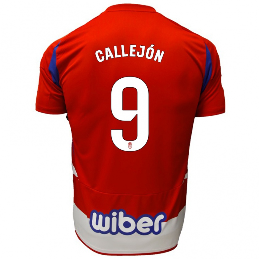 Kandiny Enfant Maillot José Callejón #9 Rouge Blanc Bleu Tenues Domicile 2024/25 T-Shirt