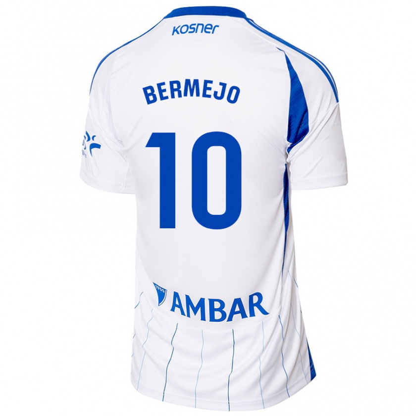 Kandiny Enfant Maillot Sergio Bermejo #10 Rouge Blanc Tenues Domicile 2024/25 T-Shirt