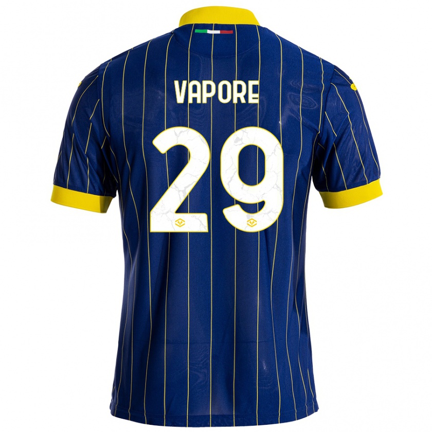 Kandiny Enfant Maillot Angelo Vapore #29 Bleu Jaune Tenues Domicile 2024/25 T-Shirt