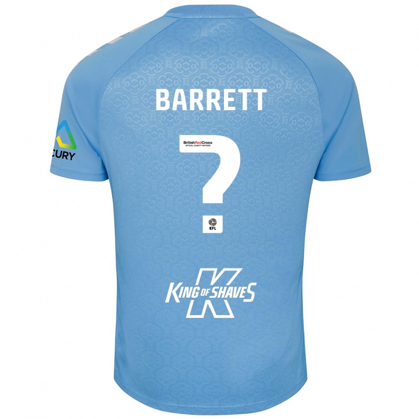 Kandiny Enfant Maillot Marlow Barrett #0 Bleu Blanc Tenues Domicile 2024/25 T-Shirt