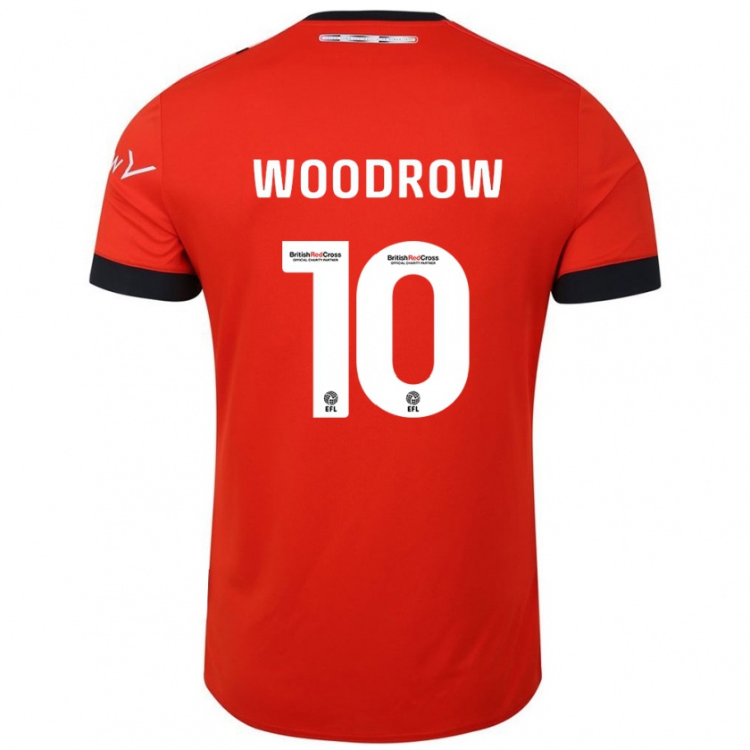 Kandiny Enfant Maillot Cauley Woodrow #10 Orange Noir Tenues Domicile 2024/25 T-Shirt