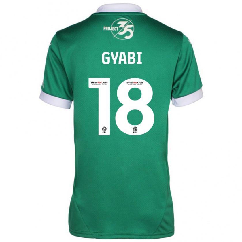 Kandiny Enfant Maillot Darko Gyabi #18 Vert Blanc Tenues Domicile 2024/25 T-Shirt