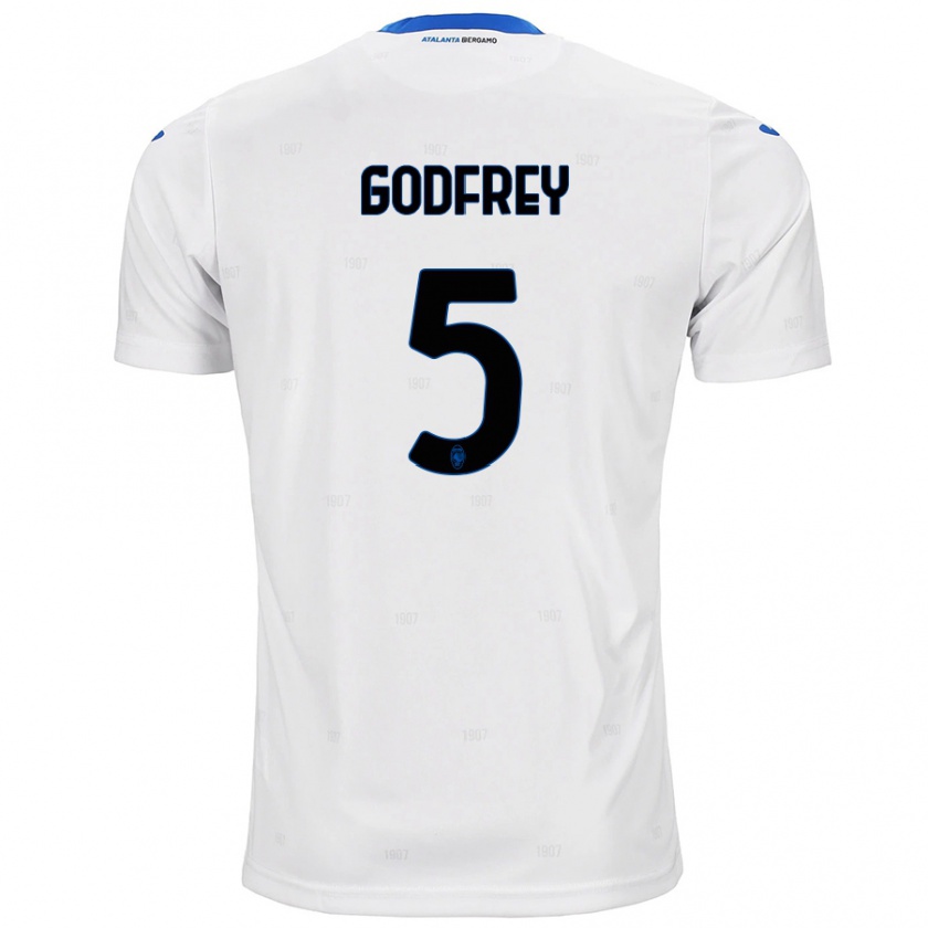 Kandiny Enfant Maillot Ben Godfrey #5 Blanc Tenues Extérieur 2024/25 T-Shirt