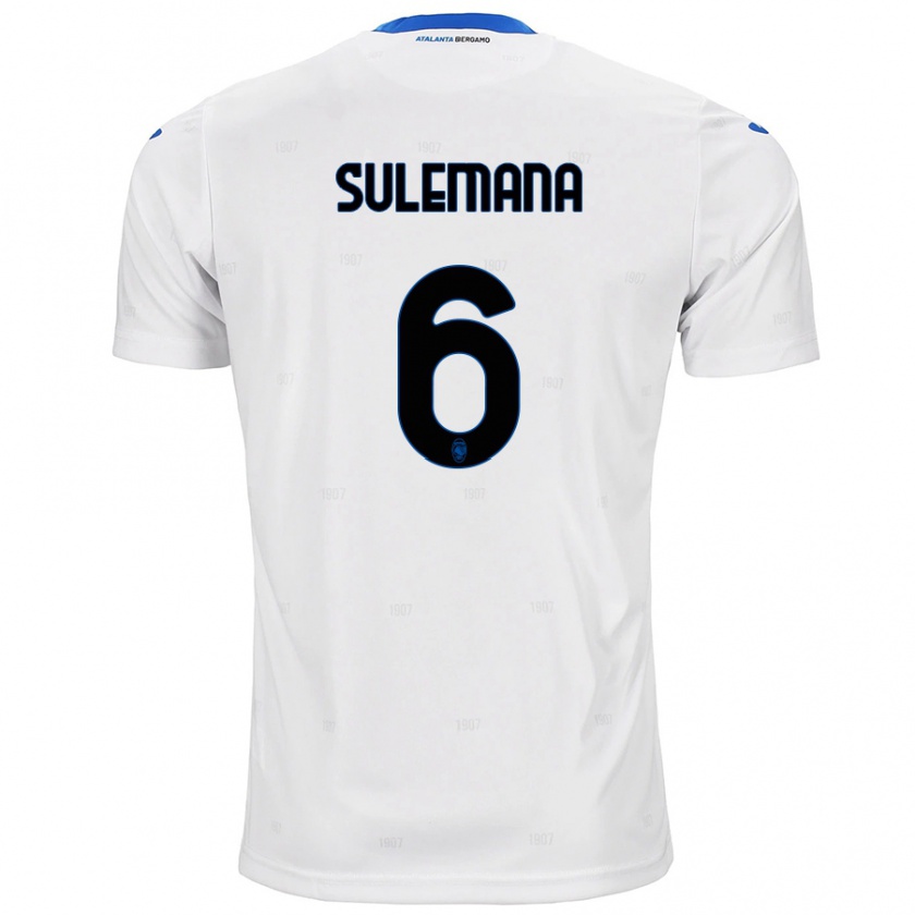 Kandiny Enfant Maillot Ibrahim Sulemana #6 Blanc Tenues Extérieur 2024/25 T-Shirt