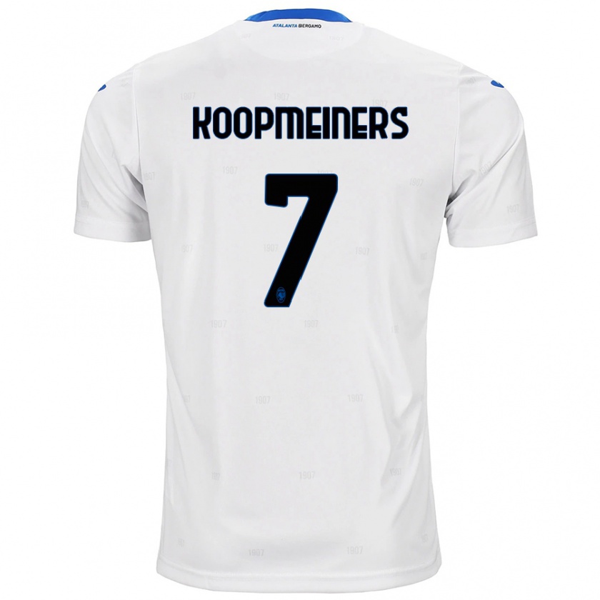 Kandiny Enfant Maillot Teun Koopmeiners #7 Blanc Tenues Extérieur 2024/25 T-Shirt