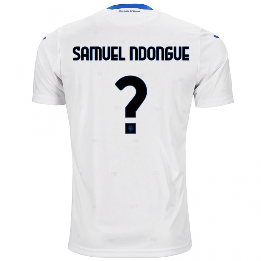 Kandiny Enfant Maillot Frederick Samuel Ndongue #0 Blanc Tenues Extérieur 2024/25 T-Shirt