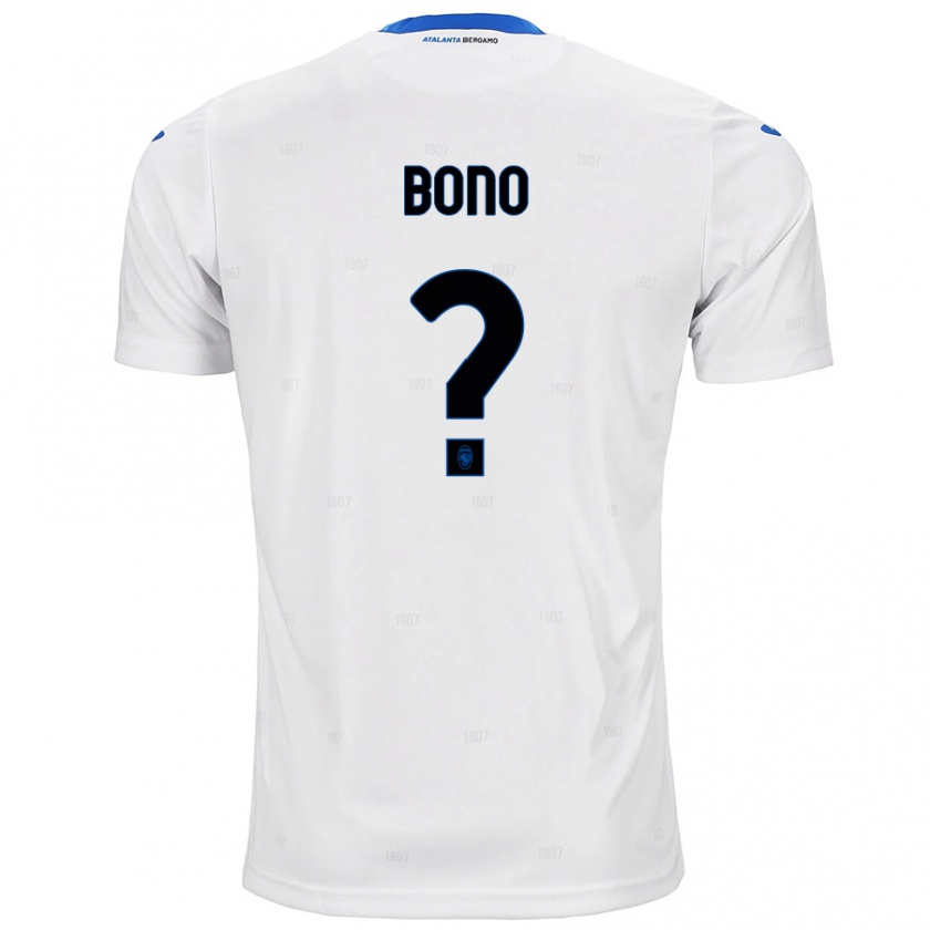 Kandiny Enfant Maillot Davide Bono #0 Blanc Tenues Extérieur 2024/25 T-Shirt