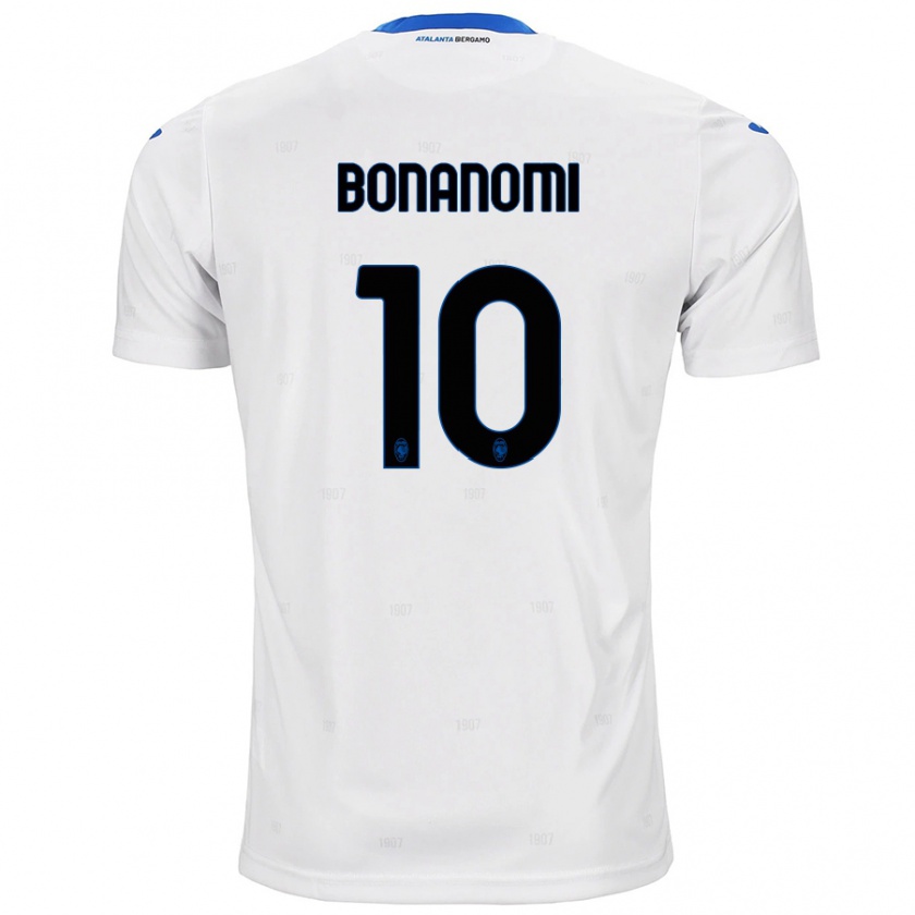 Kandiny Enfant Maillot Andrea Bonanomi #10 Blanc Tenues Extérieur 2024/25 T-Shirt