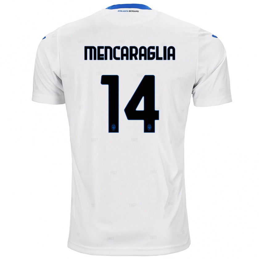 Kandiny Enfant Maillot Filippo Mencaraglia #14 Blanc Tenues Extérieur 2024/25 T-Shirt