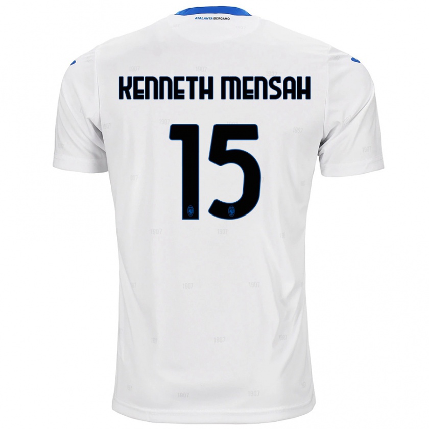 Kandiny Enfant Maillot Anthony Kenneth Mensah #15 Blanc Tenues Extérieur 2024/25 T-Shirt