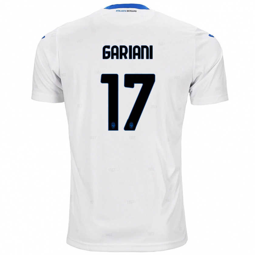 Kandiny Enfant Maillot Niccolò Gariani #17 Blanc Tenues Extérieur 2024/25 T-Shirt