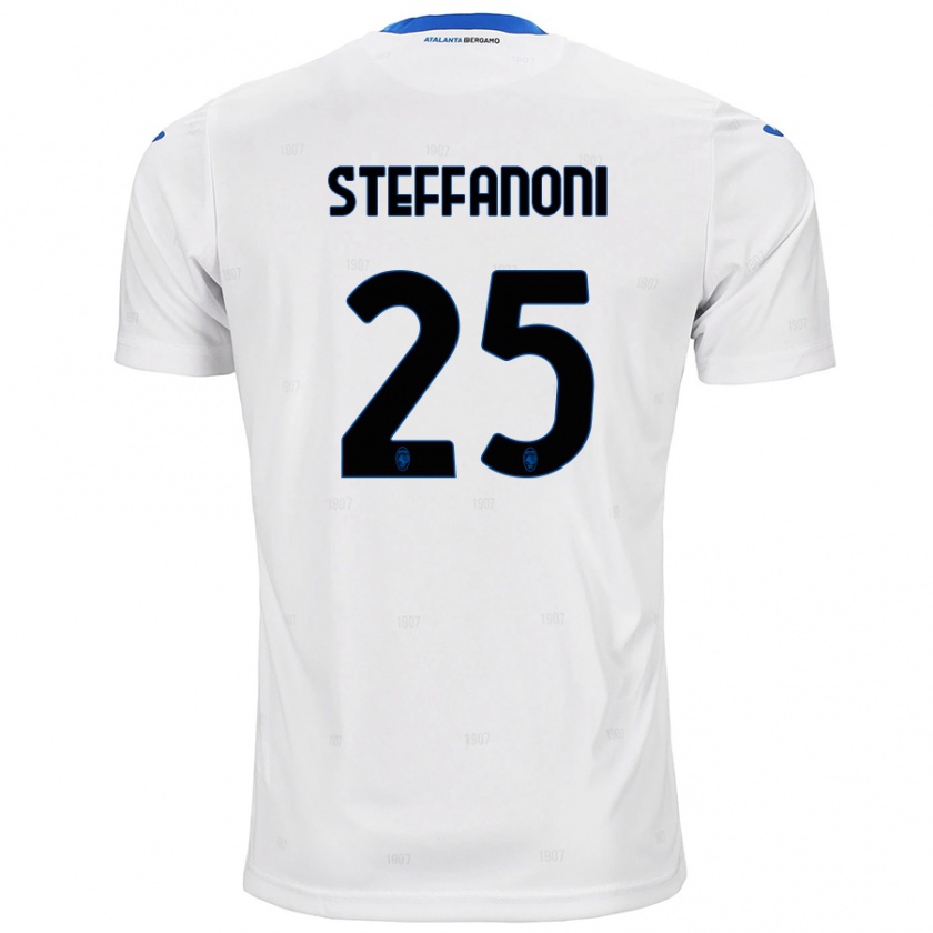 Kandiny Enfant Maillot Federico Steffanoni #25 Blanc Tenues Extérieur 2024/25 T-Shirt