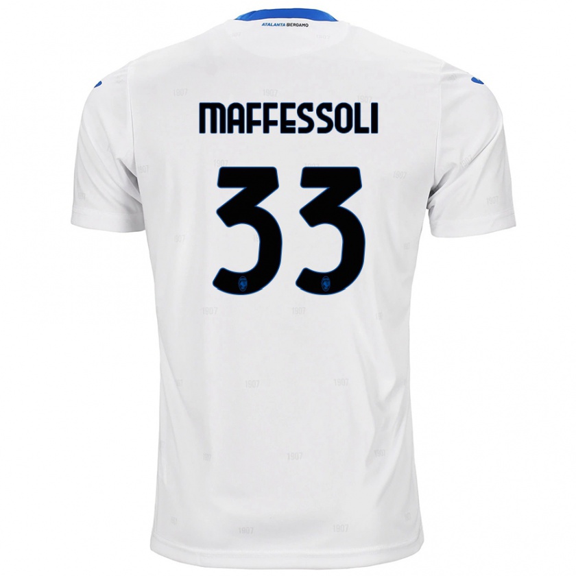 Kandiny Enfant Maillot Manuel Maffessoli #33 Blanc Tenues Extérieur 2024/25 T-Shirt