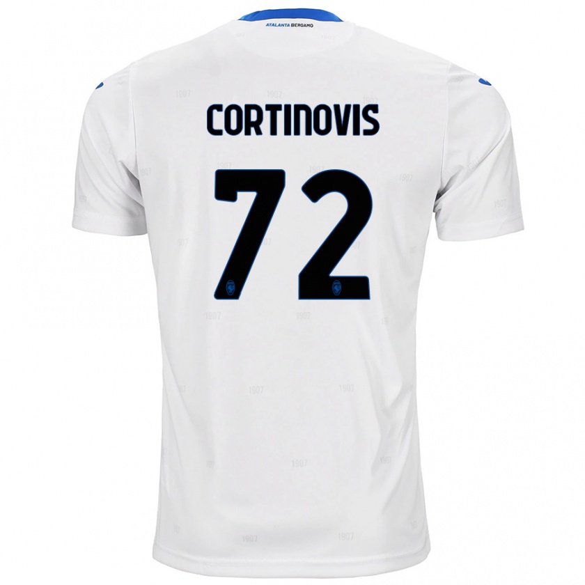 Kandiny Enfant Maillot Alessandro Cortinovis #72 Blanc Tenues Extérieur 2024/25 T-Shirt