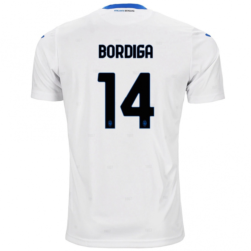 Kandiny Enfant Maillot Michele Bordiga #14 Blanc Tenues Extérieur 2024/25 T-Shirt