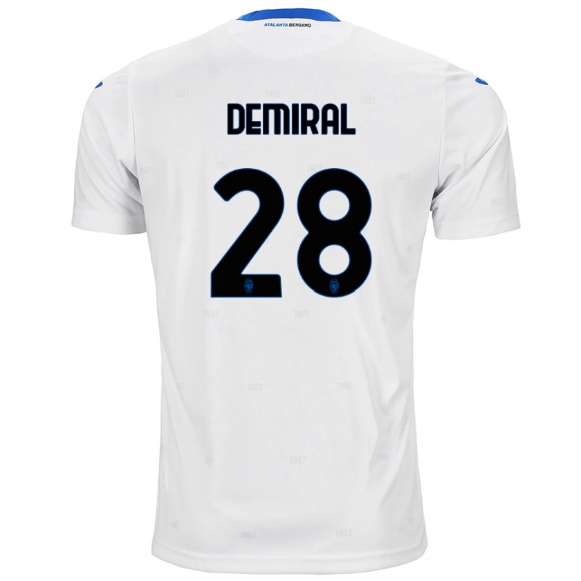 Kandiny Enfant Maillot Merih Demiral #28 Blanc Tenues Extérieur 2024/25 T-Shirt