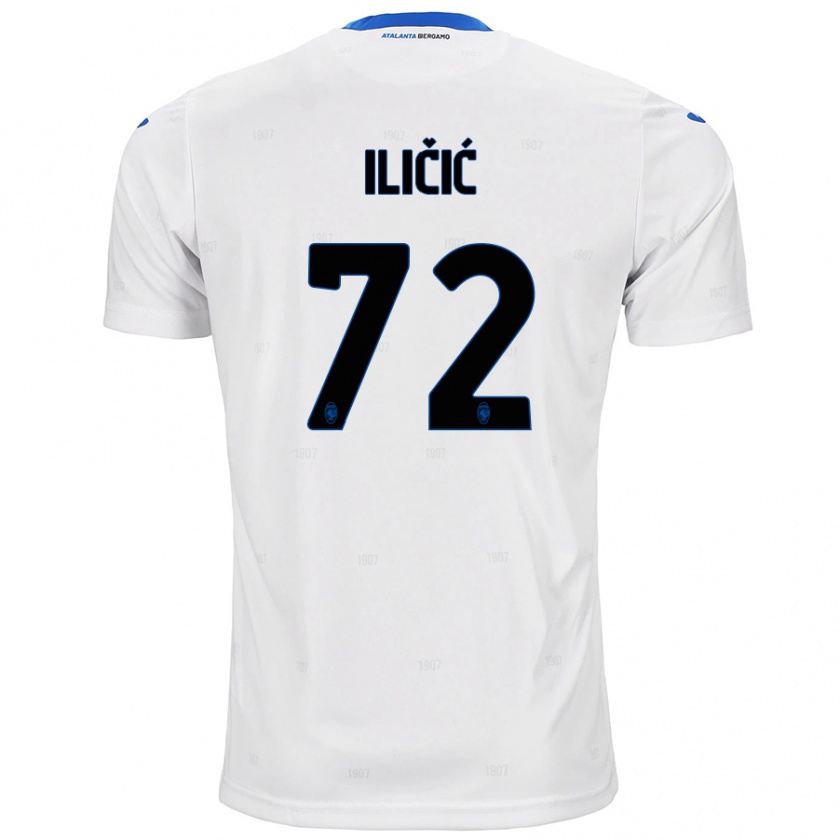 Kandiny Enfant Maillot Josip Ilicic #72 Blanc Tenues Extérieur 2024/25 T-Shirt