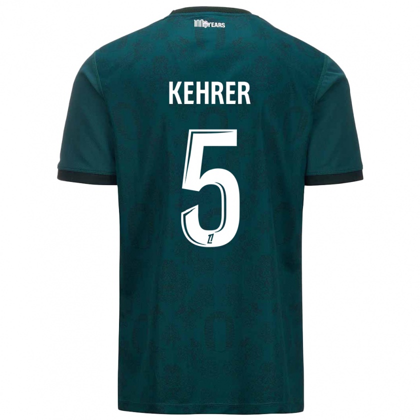 Kandiny Enfant Maillot Thilo Kehrer #5 Vert Foncé Tenues Extérieur 2024/25 T-Shirt