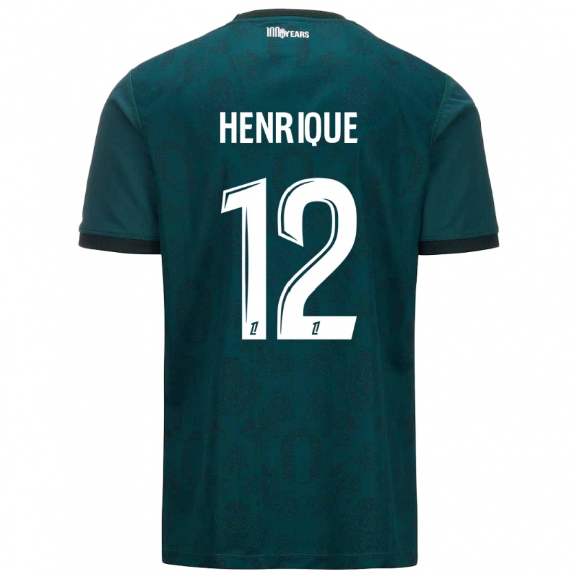 Kandiny Enfant Maillot Caio Henrique #12 Vert Foncé Tenues Extérieur 2024/25 T-Shirt