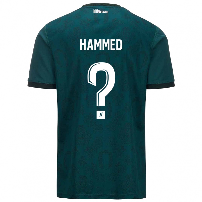 Kandiny Enfant Maillot Maher Hammed #0 Vert Foncé Tenues Extérieur 2024/25 T-Shirt