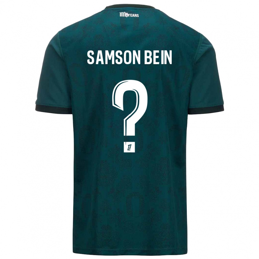 Kandiny Enfant Maillot Sirak Samson Bein #0 Vert Foncé Tenues Extérieur 2024/25 T-Shirt