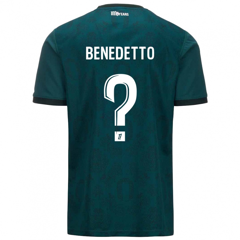 Kandiny Enfant Maillot Antéo Benedetto #0 Vert Foncé Tenues Extérieur 2024/25 T-Shirt