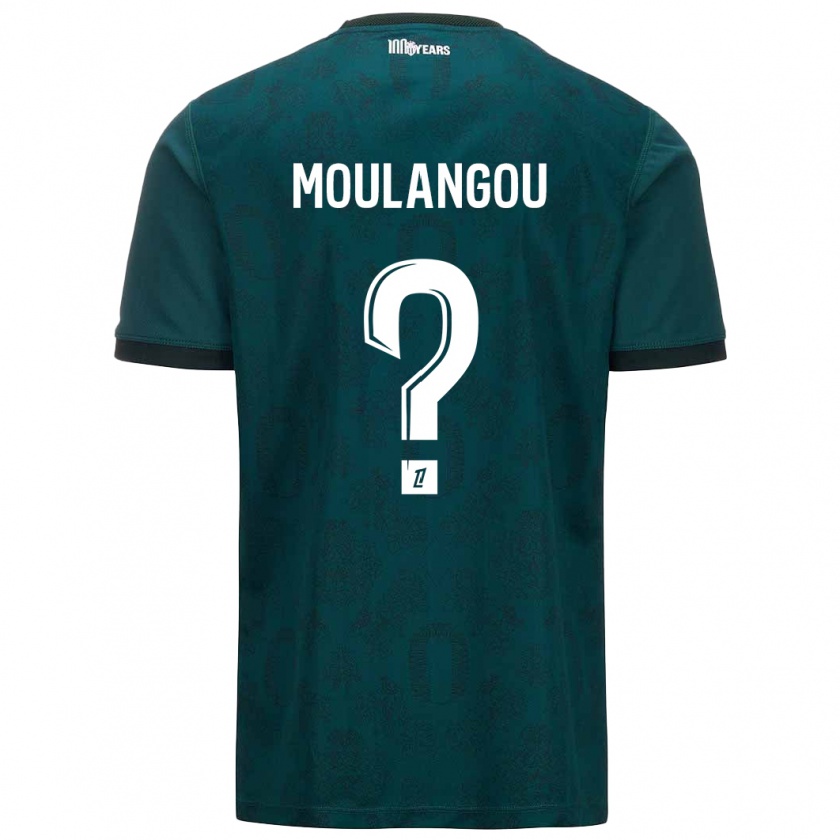 Kandiny Enfant Maillot Kenan Moulangou #0 Vert Foncé Tenues Extérieur 2024/25 T-Shirt