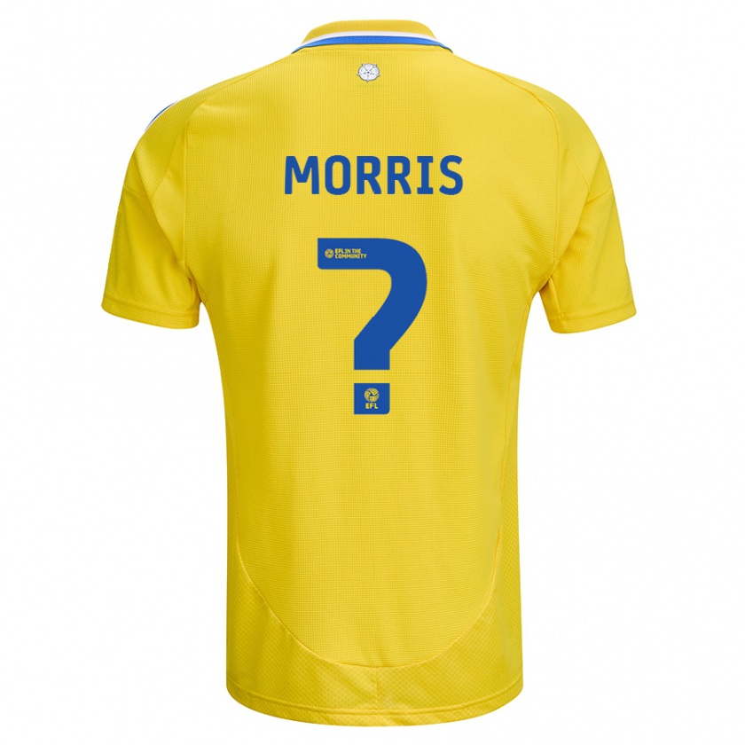 Kandiny Enfant Maillot Jack Morris #0 Jaune Bleu Tenues Extérieur 2024/25 T-Shirt