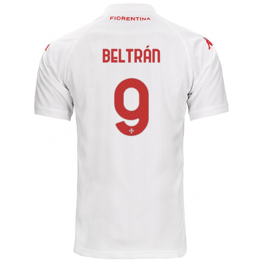 Kandiny Enfant Maillot Lucas Beltrán #9 Blanc Tenues Extérieur 2024/25 T-Shirt