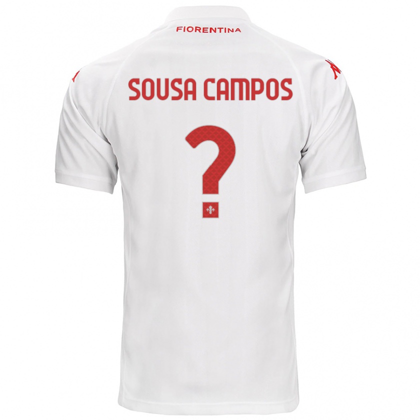 Kandiny Enfant Maillot Matteo Sousa Campos #0 Blanc Tenues Extérieur 2024/25 T-Shirt