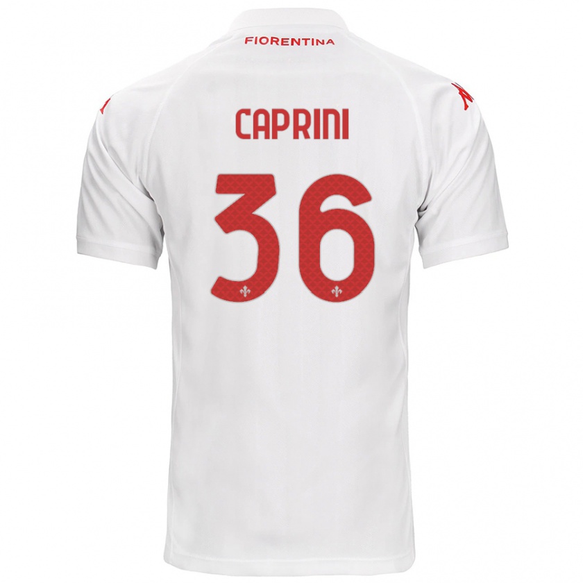 Kandiny Enfant Maillot Maat Daniel Caprini #36 Blanc Tenues Extérieur 2024/25 T-Shirt