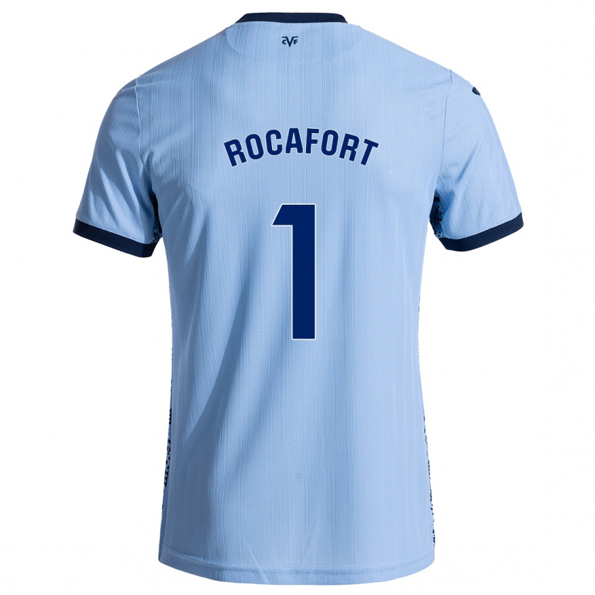 Kandiny Enfant Maillot Rodrigo Rocafort #1 Bleu Ciel Tenues Extérieur 2024/25 T-Shirt