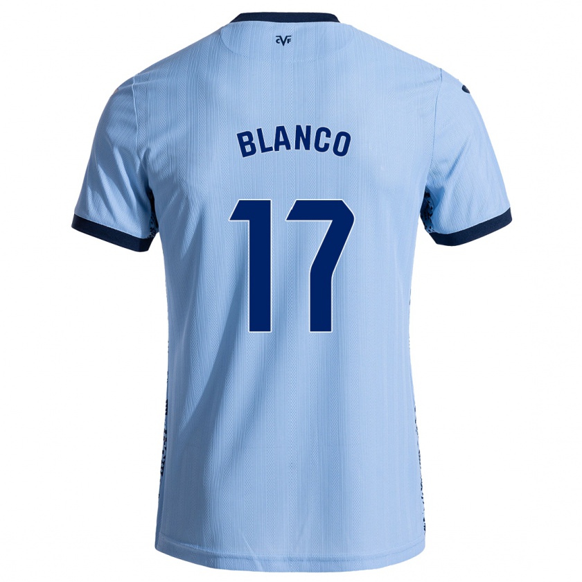 Kandiny Enfant Maillot Fabio Blanco #17 Bleu Ciel Tenues Extérieur 2024/25 T-Shirt