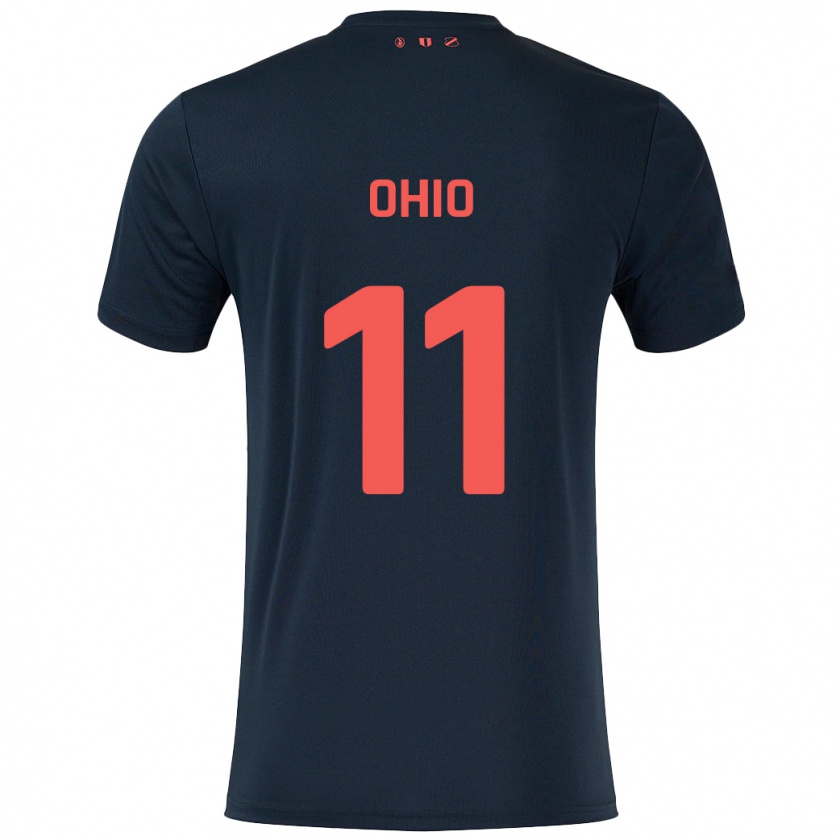 Kandiny Enfant Maillot Noah Ohio #11 Noir Rouge Tenues Extérieur 2024/25 T-Shirt