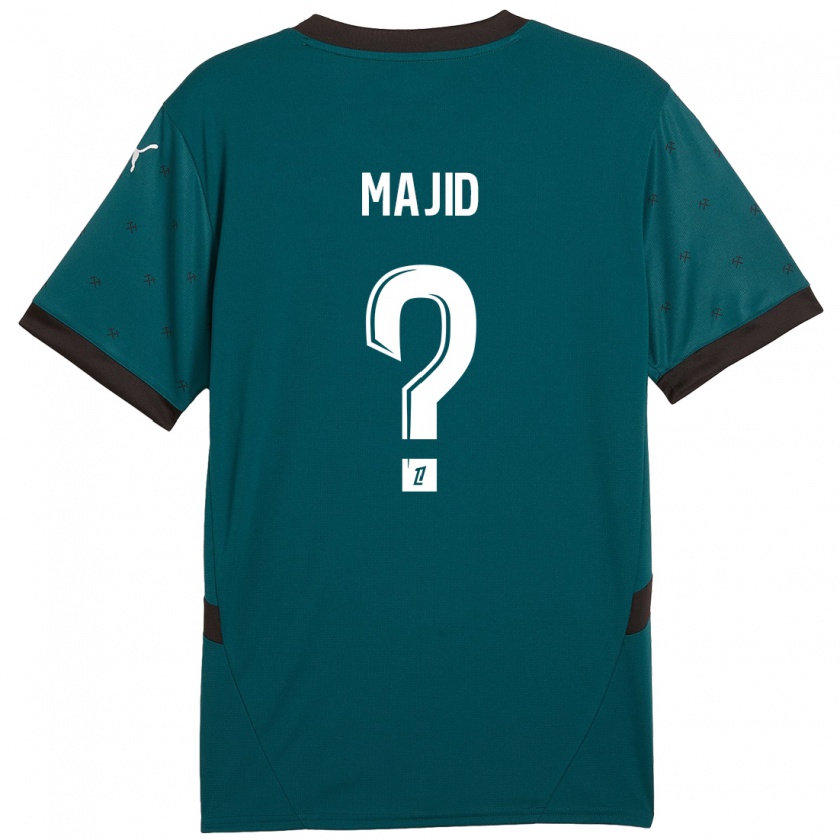 Kandiny Enfant Maillot Ahmed Majid #0 Vert Foncé Tenues Extérieur 2024/25 T-Shirt