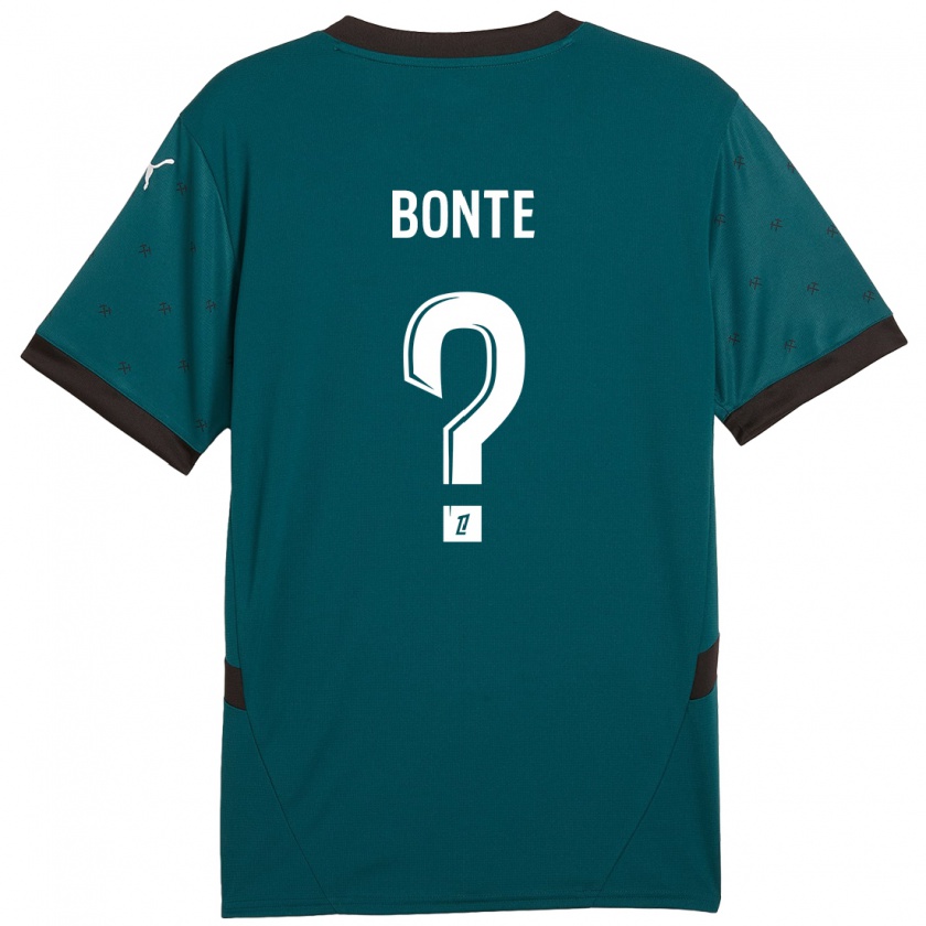 Kandiny Enfant Maillot Nolan Bonte #0 Vert Foncé Tenues Extérieur 2024/25 T-Shirt