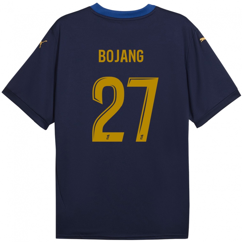 Kandiny Enfant Maillot Adama Bojang #27 Bleu Marine Doré Tenues Extérieur 2024/25 T-Shirt