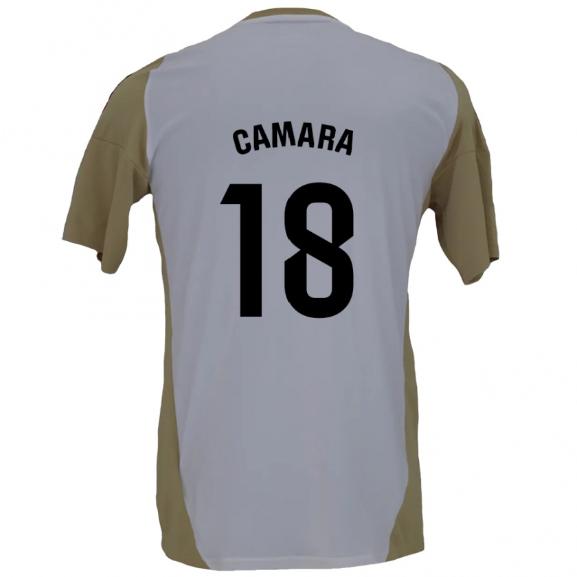 Kandiny Enfant Maillot Aaron Cámara #18 Marron Blanc Tenues Extérieur 2024/25 T-Shirt