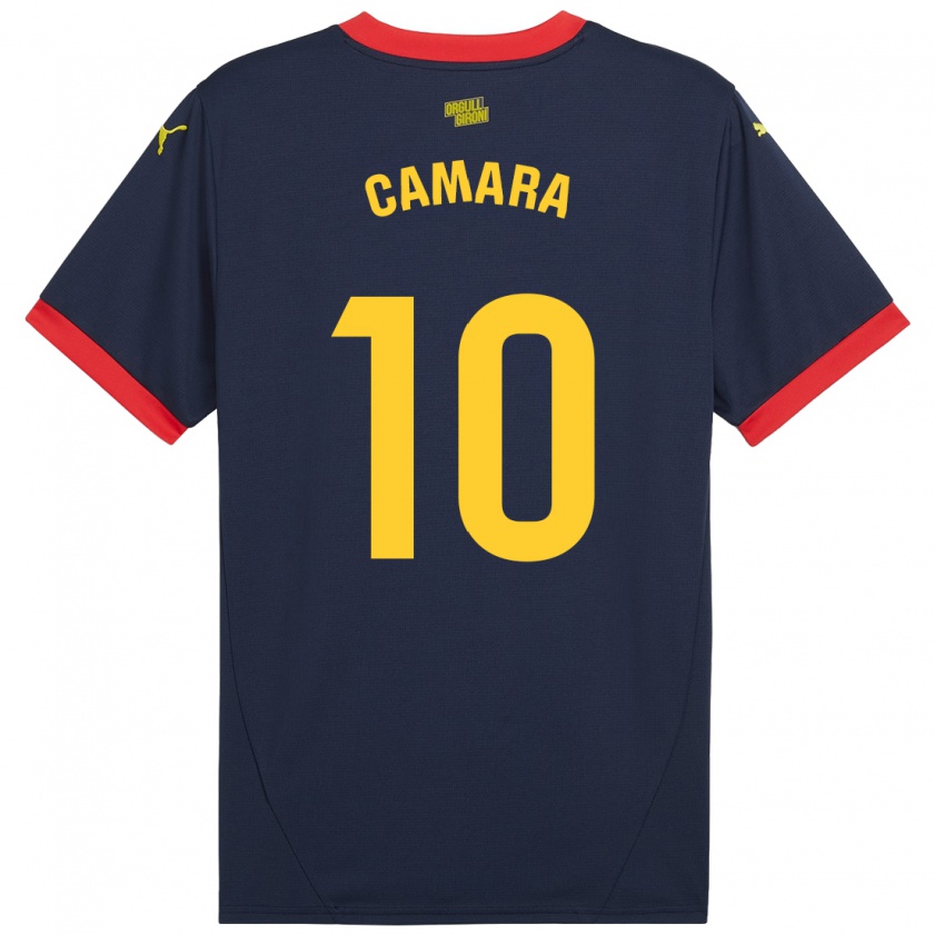 Kandiny Enfant Maillot Dawda Camara #10 Bleu Marine Rouge Tenues Extérieur 2024/25 T-Shirt