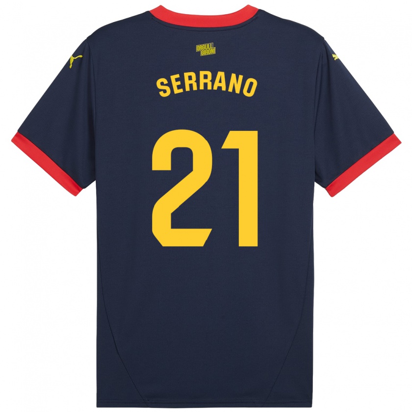 Kandiny Enfant Maillot Ot Serrano #21 Bleu Marine Rouge Tenues Extérieur 2024/25 T-Shirt